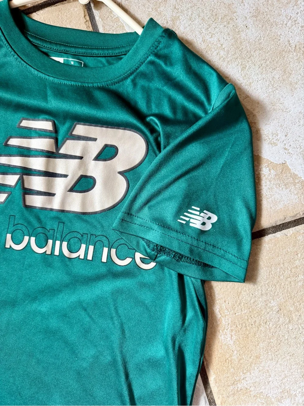 New Balance Teal Short Sleeve Logo Athletic Tee